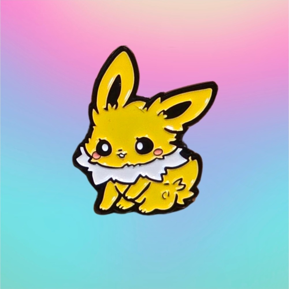 Pokémon JOLTEON Eevee Evolutions Chibi Enamel Pin Set – Collector's Charm